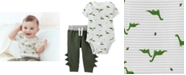 Carter's Baby Boys 2-Pc. Cotton Dinosaur-Print Bodysuit & Pants Set